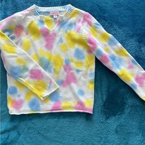 Design History Pastel Tie-Dye Kids Sweater